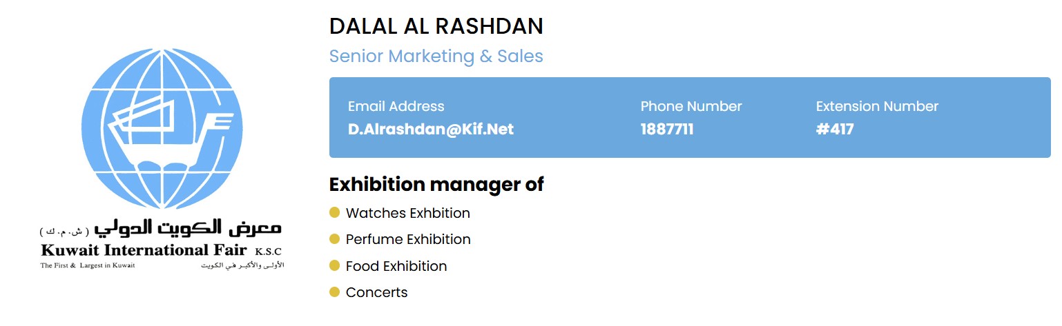 Exhibition Managers